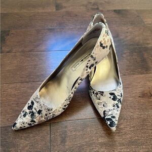 Women's Black and Tan Heels